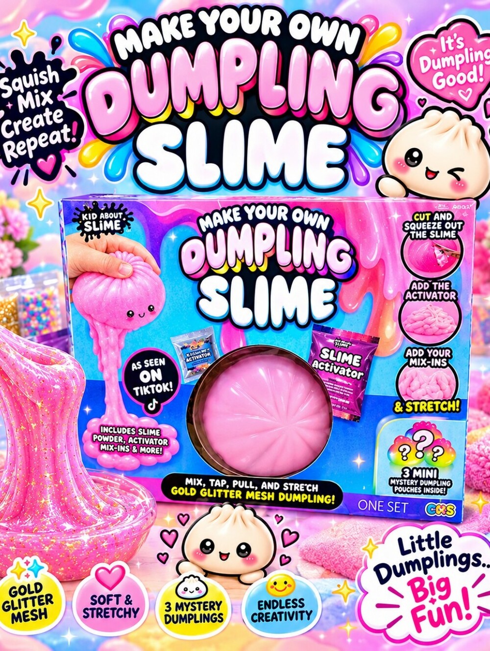Make Your Own Dumpling Slime Kit